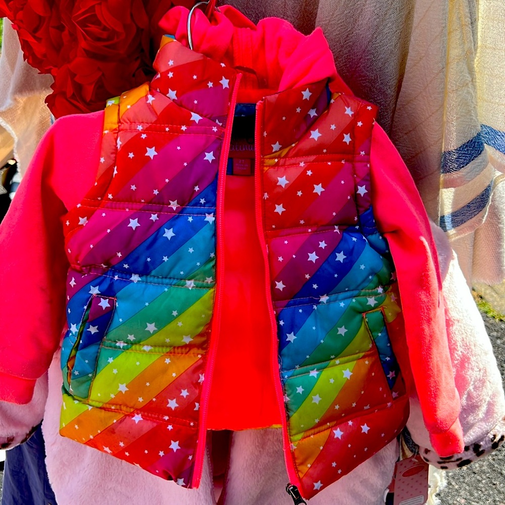 Pink platinum 2T jacket vest